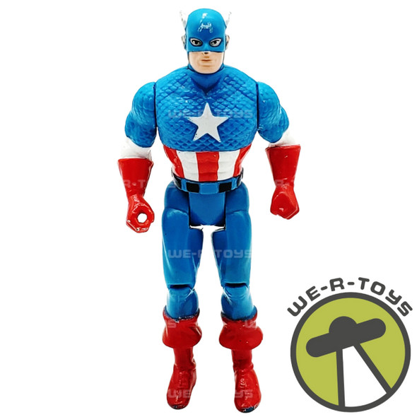 Marvel Super Heroes Captain America Action Figure 1990 Toy Biz No. 48001 USED