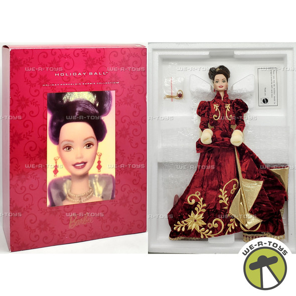Barbie Holiday Ball Porcelain Doll 1997 Mattel 18326