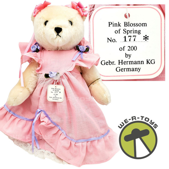 Hermann Pink Blossom of Spring Bear Hermann Germany Disney Teddy Convention 1991 NEW