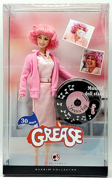 Grease 30 Years Frenchy Pink Hair Barbie Doll with Musical Stand 2007 Mattel