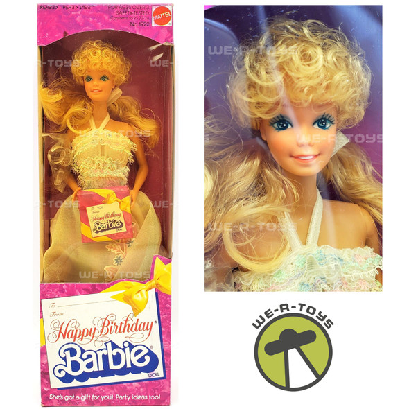 Barbie Happy Birthday Doll with Surprise Gift For You 1980 Mattel No. 1922 NEW