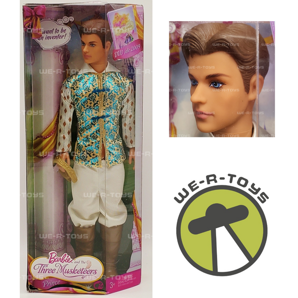 Barbie and the Three Musketeers Prince Doll 2008 Mattel # N7005 NRFB