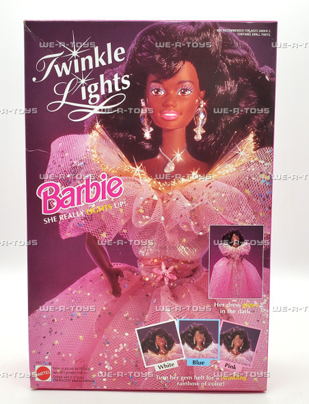 Barbie Twinkle Lights Doll African American 1993 Mattel #10521 NEW