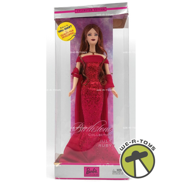 Birthstone Collection July Ruby Barbie Doll Auburn Hair 2002 Mattel B3415