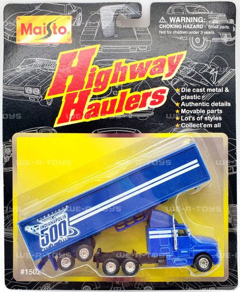 Maisto Highway Haulers Die Cast and Plastic Blue Truck Indianapolis 500 NRFP