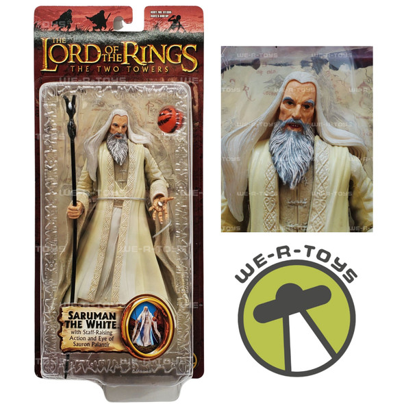 Lord of the Rings Saruman with Magic Floating Palantir 2001 Toy