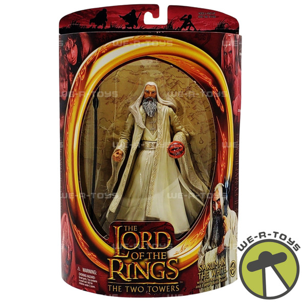 Lord of the Rings Saruman with Magic Floating Palantir 2001 Toy