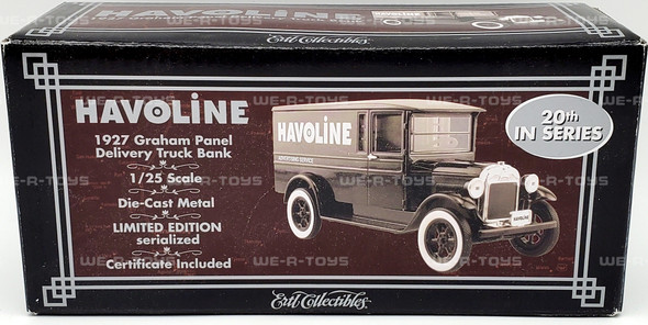 Havoline 1927 Graham Panel Delivery Truck Bank Limited Edition ERTL NEW