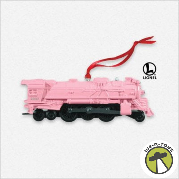 Hallmark Lionel 2037 Steam Locomotive Pink Colorway Repaint 2013 Ornament