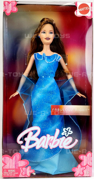 Barbie Fabulous Night Doll Blue Dress 2005 Mattel H8571 NRFB