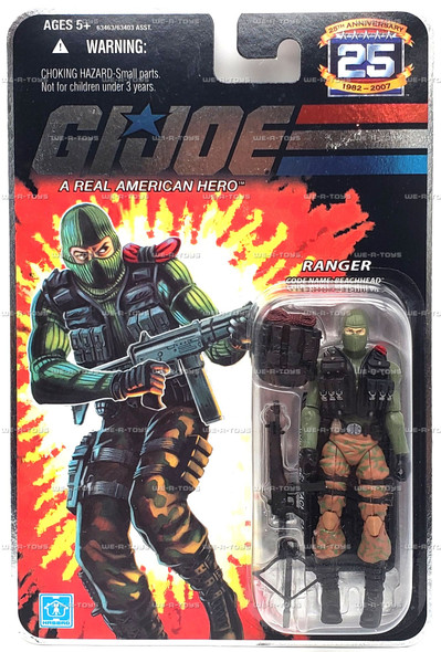 G.I. Joe 25th Anniversary Ranger Beachhead 3.75 Action Figure 2007 Hasbro