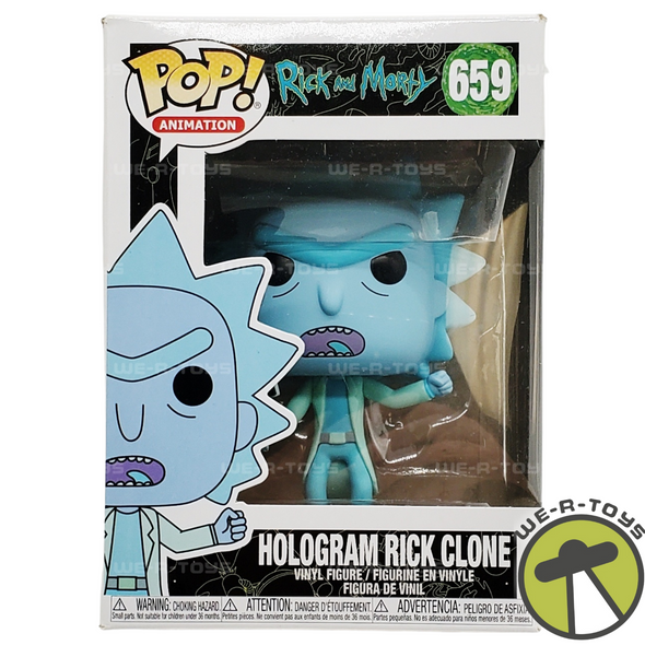 Rick and Morty Hologram Rick Clone Funko POP! Animation 659 Vinyl Figure NEW