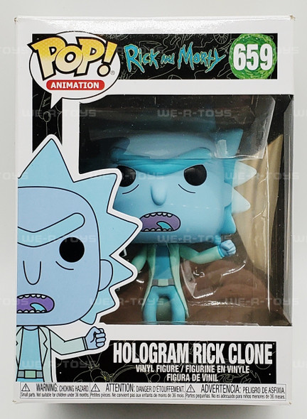 Rick and Morty Hologram Rick Clone Funko POP! Animation 659 Vinyl Figure NEW