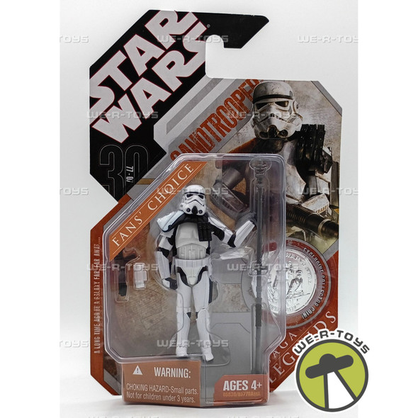 Star Wars Sandtrooper Saga Legends Action Figure w/ Coin 2007 Hasbro 86830