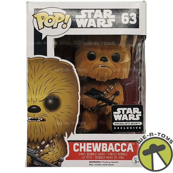 Star Wars Chewbacca Flocked Funko POP! Vinyl Bobble-Head Toy No. 63 NEW