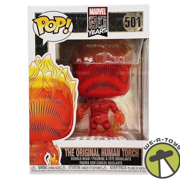 Marvel The Original Human Torch Funko POP! Vinyl Bobble-Head Toy No. 501 NEW