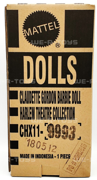 Claudette Gordon Barbie Doll Harlem Theatre Gold Label 2015 Mattel CHX11 NRFB