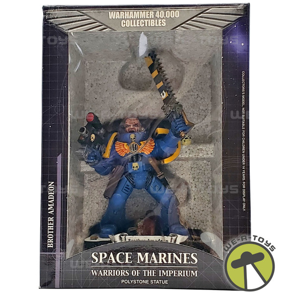 Space Marines Warriors of the Imperium Brother Amadeon Polystone Statue NRFB