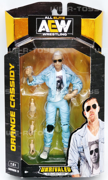 AEW Unrivaled Collection #21 Orange Cassidy Action Figure 2020 Jazwares NRFB