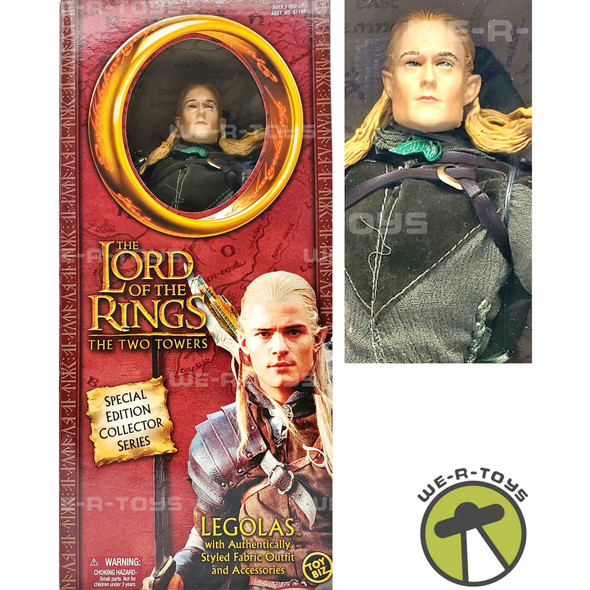 The Lord of the Rings The Two Towers Legolas Action Figure 2002 #81190 NEW