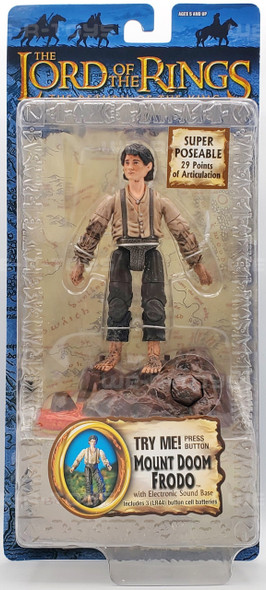 The Lord of the Rings Lord of the Rings Return of the King Mount Doom Frodo Talking Action Figure NRFP 