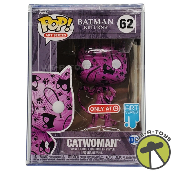 DC Funko Pop! Art Series Catwoman Vinyl Figure Batman Returns No. 62 With Case NEW