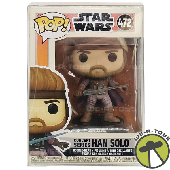 Star Wars Concept Series Han Solo Funko Pop! Bobble-Head with Case 472 NEW