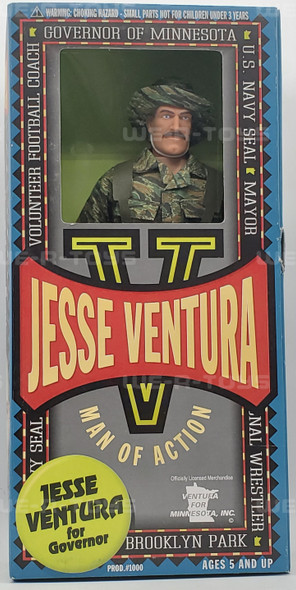 Jesse Ventura Man of Action U.S. Navy Seal Figure Formative Intl. 1999 NRFB