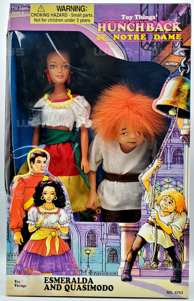 Hunchback of Notre Dame Esmeralda and Quasimodo Poseable Dolls #4763 NRFB