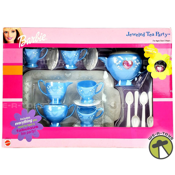 Barbie Jeweled Tea Party Set Blue 1999 Mattel #68289 NRFB