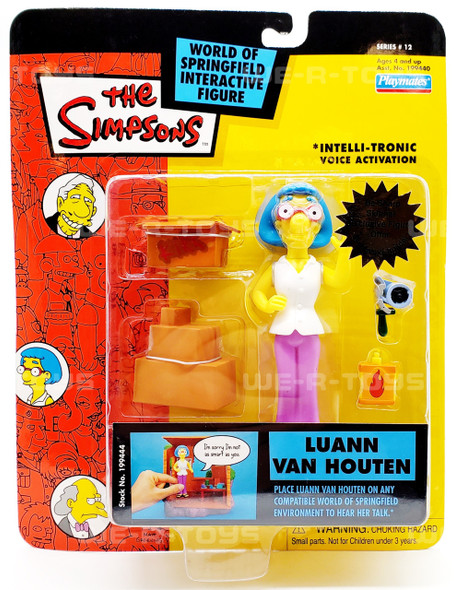 The Simpsons Simpsons World of Springfield Luann Van Houten Action Figure Playmates 199440