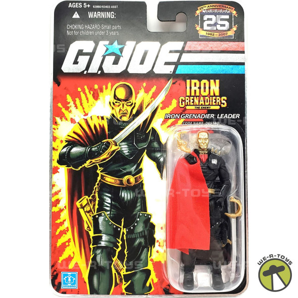 G.I. Joe G.I. JOE 25th Anniversary 3 3/4" Wave 5 Figure Iron Grenadier Leader Destro 