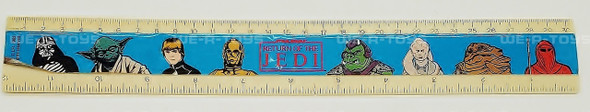 Star Wars Return of the Jedi Character Portrait 1983 School Ruler USED