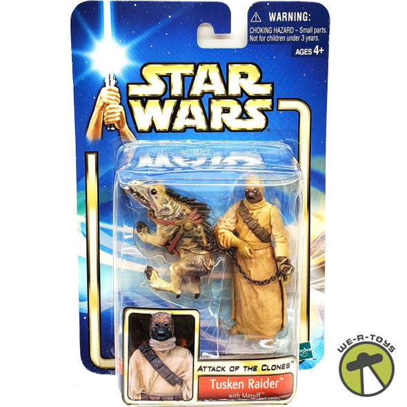 Star Wars Attack of the Clones Tusken Raider with Massiff Action Figures 2002