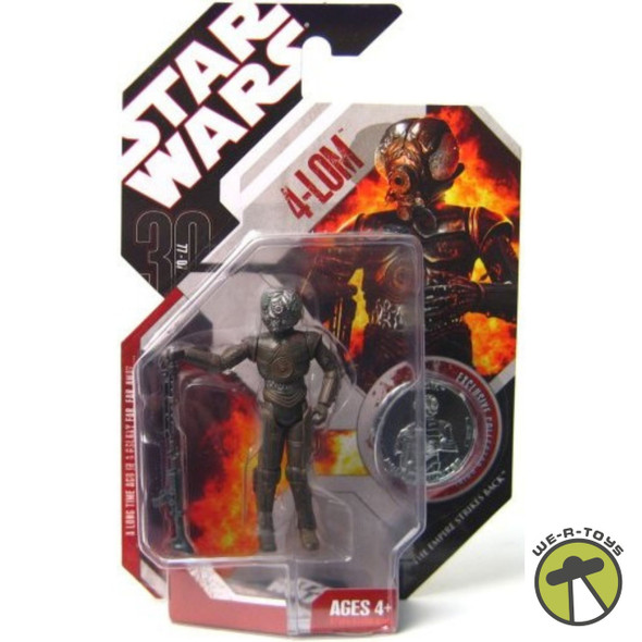 Star Wars 30th Anniversary Empire Strikes Back 4-LOM Action Figure with Coin