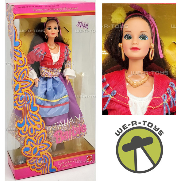 Italian Barbie Dolls of The World Collection Doll Special Ed. 1992 Mattel 2256