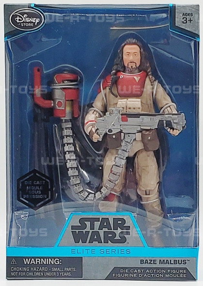 Star Wars Rogue One Baze Malbus Die-Cast Figure 2016 Disney Store 621620 NRFB