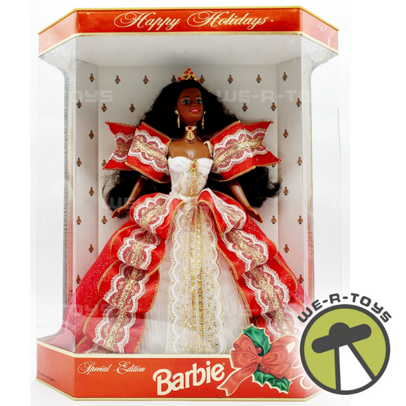 1997 Happy Holidays Barbie African-American Doll Mattel 17833 1997 Happy Holidays Barbie African-American Doll Mattel 17833