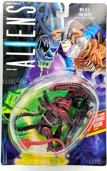  Aliens Bull Alien with Face Hugger 1992 Kenner 65740 NRFB 