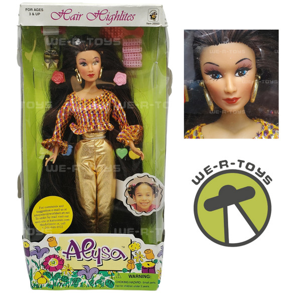 Alysa Hair Highlites 11.5" Ethnic Fashion Doll 1996 Integrity Toys # 20003 NRFB