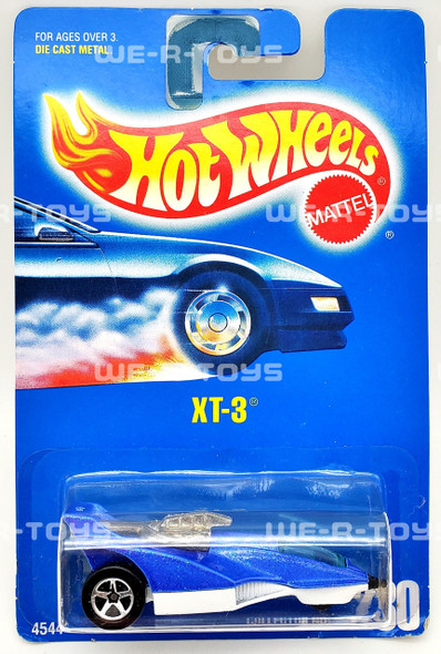 Hot Wheels XT-3 Collector No. 230 Blue Mattel 1991 Die Cast Vehicle NRFP