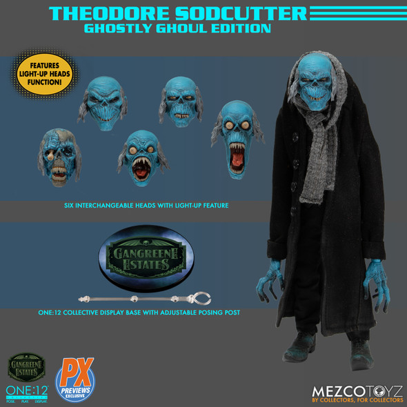 Mezco One:12 Collective Theodore Sodcutter Ghostly Ghoul Edition PX Figure