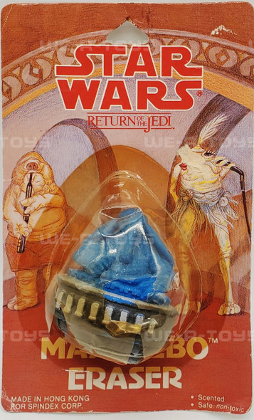 Star Wars Return of the Jedi Max Rebo Eraser 1983 Spindex 90032 NRFP