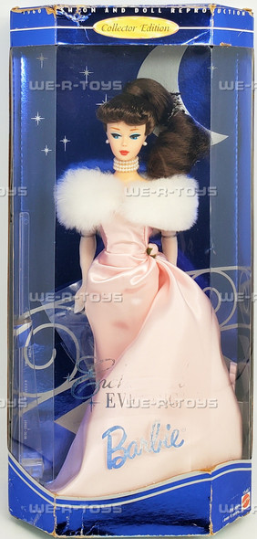 Enchanted Evening Barbie Doll Brunette 1960 Reproduction 1995 Mattel 15407 NRFB