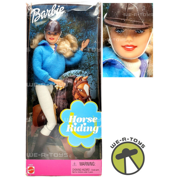 Horse Riding Barbie Doll Fully Poseable Body 2000 Mattel #50609 NRFB