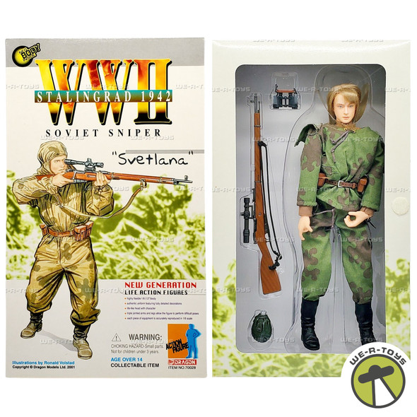 Dragon WWII Stalingrad 1942 Svetlana Soviet Sniper 12" Action Figure 700285 NEW