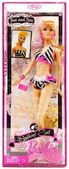 Bathing Suit Then and Now 1959-2009 50th Anniversary Barbie Doll Mattel P6508