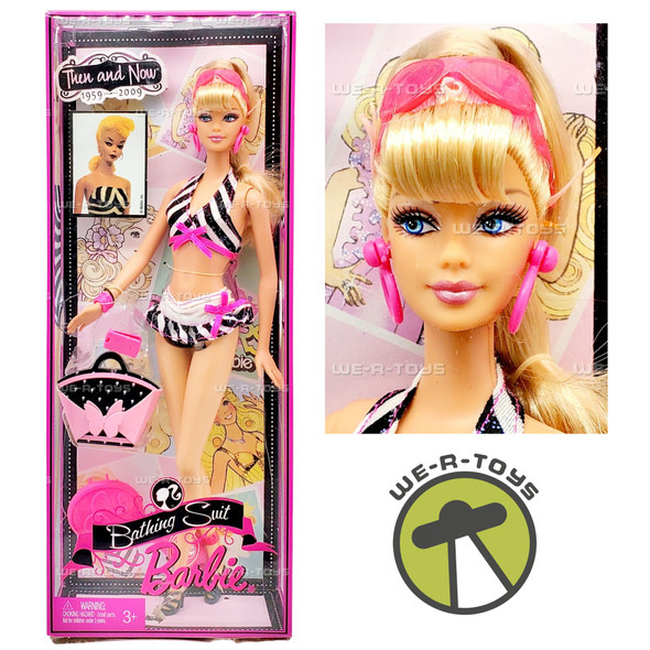 Bathing Suit Then and Now 1959-2009 50th Anniversary Barbie Doll Mattel P6508