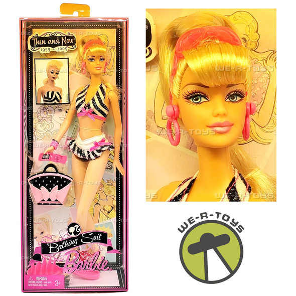 Bathing Suit Then and Now 1959-2009 50th Anniversary Barbie Doll Mattel P6508