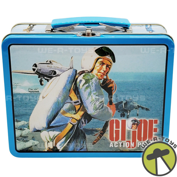  G.I. Joe Action Pilot in Flight Suit Tin Lunchbox 2000 Hasbro USED 